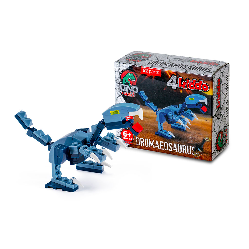dromeosauro lego compatibile 4kiddo modellino scatola